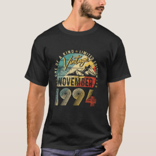 Camiseta Vintage aniversário de 30 anos Gift Engraçado Nove