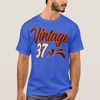 Camiseta Vintage Aniversário De 37 Anos