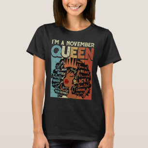 Camiseta Vintage Aniversário Negro História Africana Eu sou