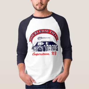 Camiseta Vintage anos 80 Doubleday Field Cooperstown Raglan
