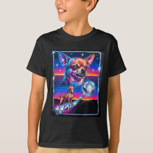 Camiseta Vintage anos 90 Cachorro-quente engraçado uivando