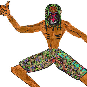 Camiseta Vintage Anos 90 Tiki Surf Irreverente Cartoon Retr