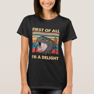 Camiseta Vintage, antes de tudo, sou um delicioso Moo Deng