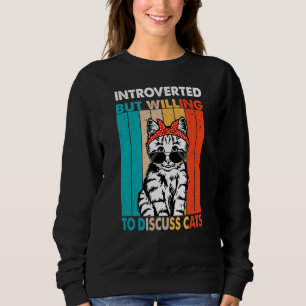 Camiseta Vintage Apresentou, Mas Dispõe-Se A Discutir Gatos