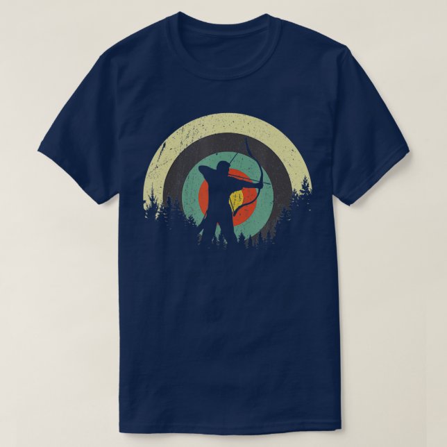 Camiseta Vintage Archer Bow Arrow Archery Lover  (Frente do Design)