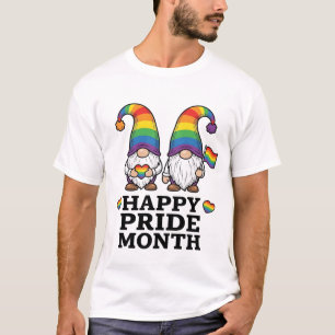 Camiseta Vintage Arco-íris Gnome do Mês do Orgulho