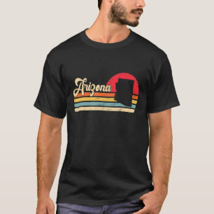 Camiseta Vintage Arizona Orgulho Az Mapa Mulheres Desaponta