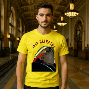Camiseta Vintage Art Deco 1939 Ad Comboio Locomotivo