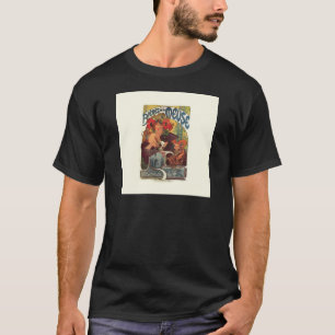 Camiseta Vintage Art Nouveau Alphonse Mucha