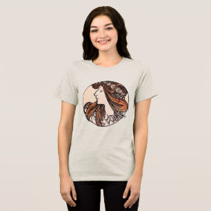 Camiseta Vintage Art Nouveau Elegance - Alphonse Mucha