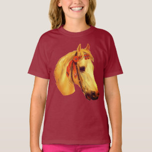 Camiseta Vintage Art Palomino Horse