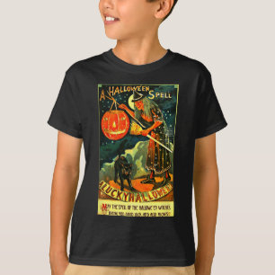 Camiseta Vintage Art Retro Halloween Witch