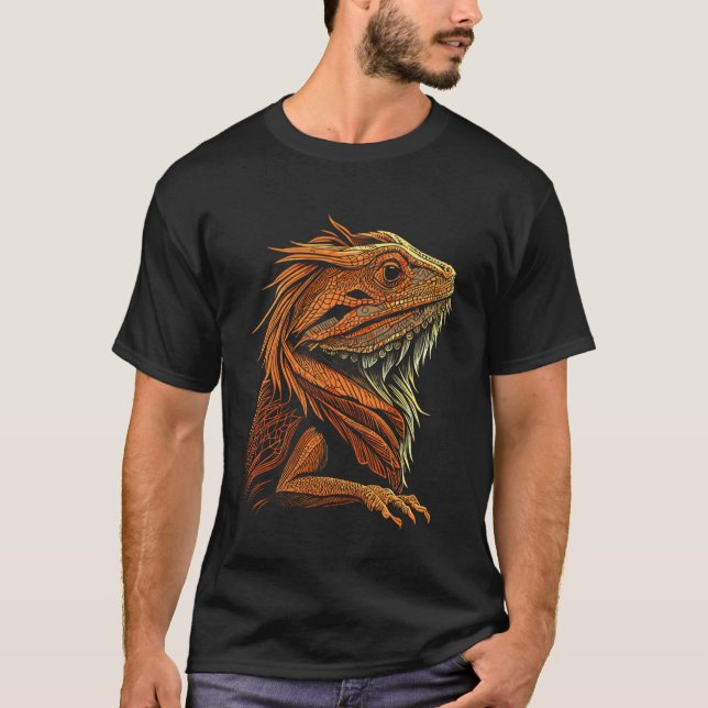 Camiseta Vintage Artística Trava Dragão Mínimo (Frente)