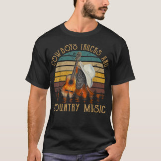 Camiseta Vintage Arts Cowboys Caminhões E Música De Campo P