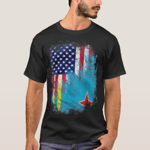 Camiseta Vintage Aruba E Americano Com Legal Presente De Ba