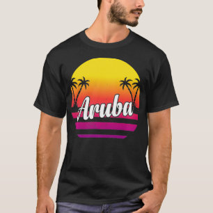 Camiseta Vintage Aruba Praia Legal Família Tropical Primave