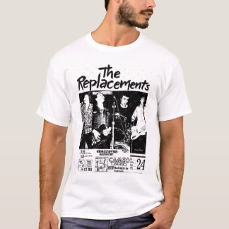 Camiseta Vintage As Substituições Concertam Música Gráfica 