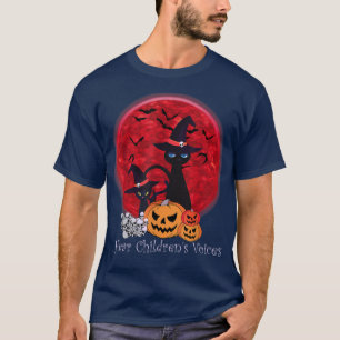 Camiseta Vintage Assustador Halloween Gato Preto Bruxa Dive