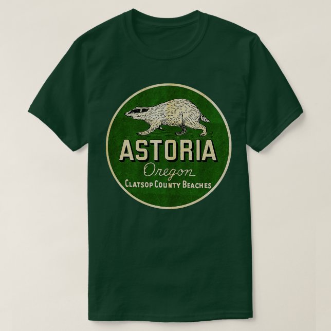 Camiseta Vintage Astoria Oregon (Frente do Design)