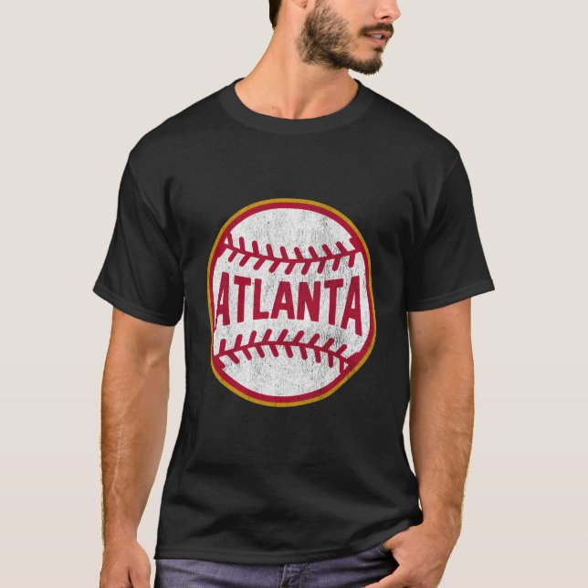 Camiseta Vintage Atlanta Baseball Stitts (Frente)