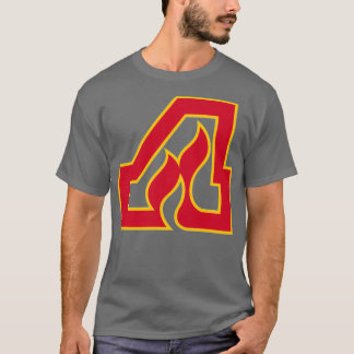 Camiseta Vintage Atlanta Hockey Retro Flames Black