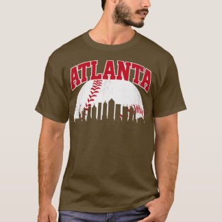 Camiseta Vintage Atlanta Skyline City Gameday Retro Vintage