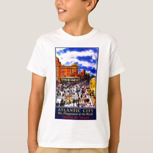 Camiseta Vintage Atlantic City Train Viagem