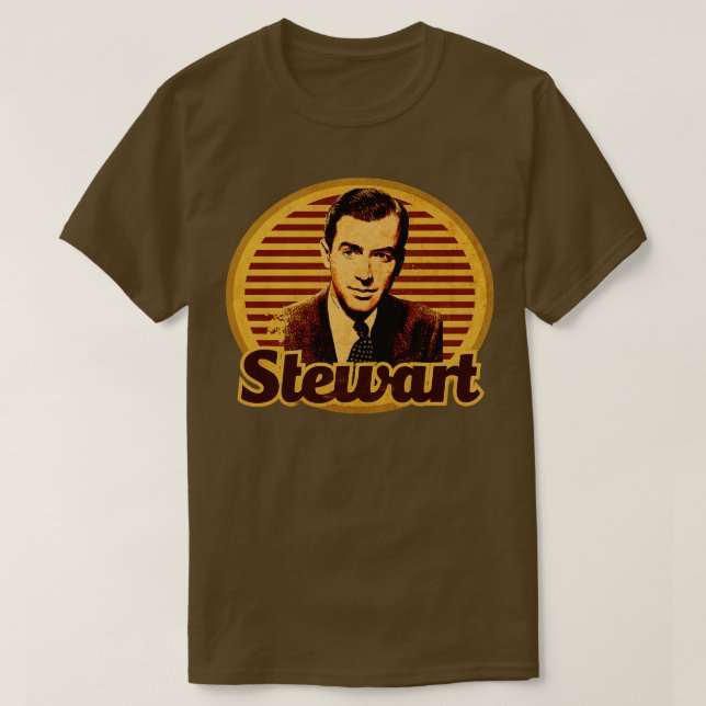 Camiseta Vintage Ator Stewart (Frente do Design)