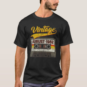 Camiseta Vintage August 1982 39 Aniversário, 39 anos
