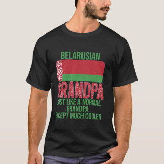 Camiseta Vintage, avô bielorrusso, Bandeira da Bielorrússia