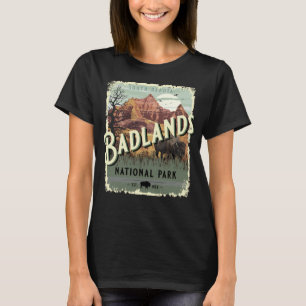 Camiseta Vintage Badlands National Park South Dakota Viagem