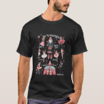 Camiseta Vintage Balé Nutcracker Charator Groovy Christm<br><div class="desc">Vintage Balé Nutcracker Charator Groovy Natal Rosa Longa Camisa T</div>