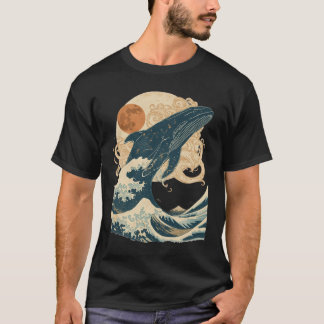 Camiseta Vintage Baleia Onda do Oceano