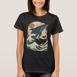 Camiseta Vintage Baleia Onda do Oceano