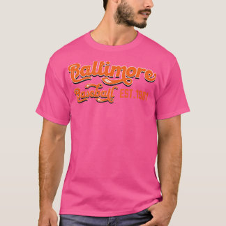 Camiseta Vintage Baltimore Baseball Est 1901 Lover Baseball