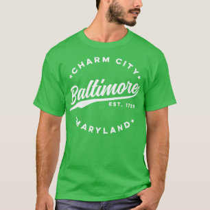 Camiseta Vintage Baltimore Charm City Maryland EUA