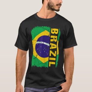 Camiseta Vintage, Bandeira Brasileira, Orgulho Raiz Herança
