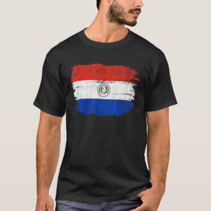 Camiseta Vintage, Bandeira Do Paraguai, No Paraguai