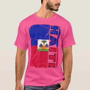 Camiseta Vintage: Bandeira haitiana Orgulho de Raízes do Ha