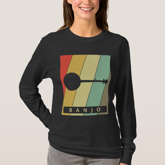 Camiseta Vintage Banjo Player Music Retro 5 (Frente)