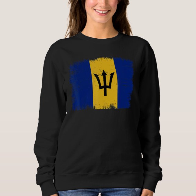 Camiseta Vintage Barbados Flag Barbadian Independence Day (Frente)