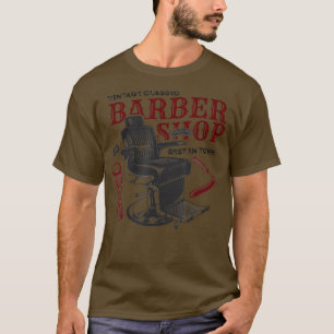 Camiseta Vintage Barber Clássico Compra Engraçado Presente