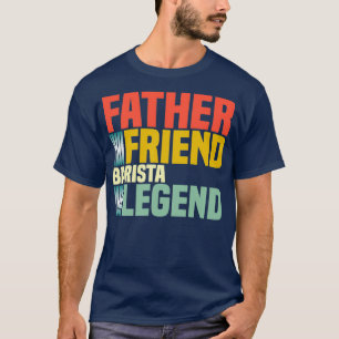 Camiseta Vintage Barista Dia de os pais Barista