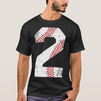 Camiseta Vintage Baseball 2 Jersey Número Premium