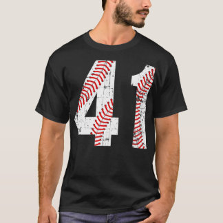 Camiseta Vintage Baseball 41 Jersey Number