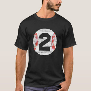 Camiseta Vintage Baseball Jersey Número 2