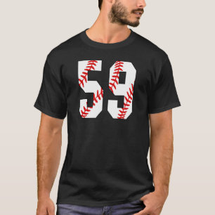 Camiseta Vintage Baseball Mãe 59 Jersey Baseball Favorito 