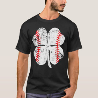 Camiseta Vintage Baseball St. Patrick's Day Shamrock Irish