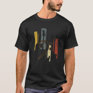 Camiseta Vintage Bass Guitar Jogadores Música Vintage Guita
