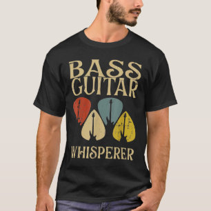 Camiseta Vintage Bass Guitar Sussurre Homens Mulheres Ra